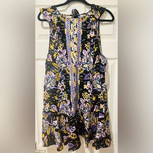 Free People black and purple dress